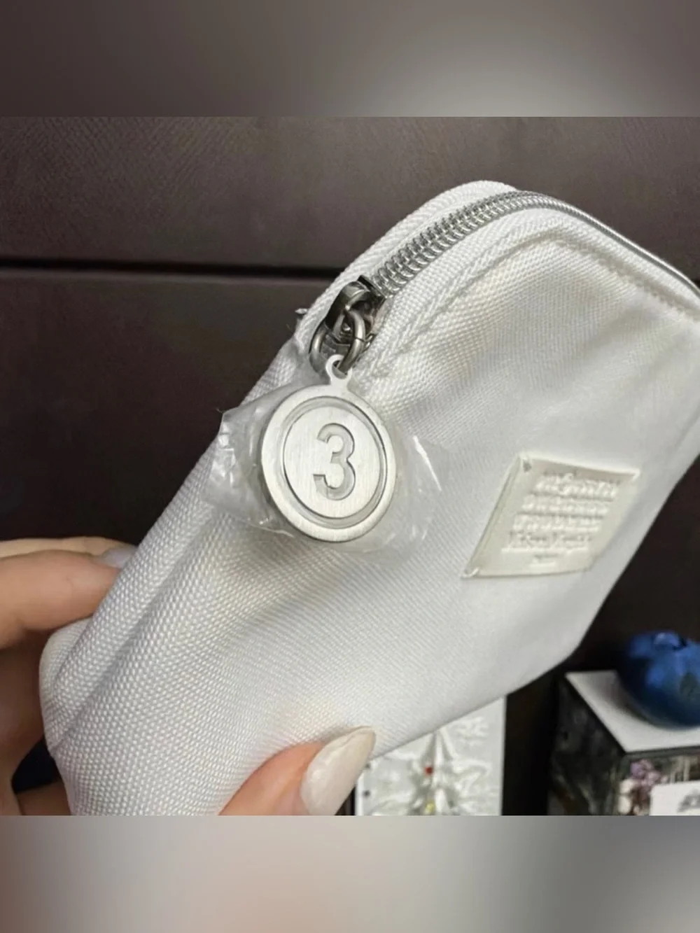 Maison Martin Margiela White Canvas Cosmetic Pouch